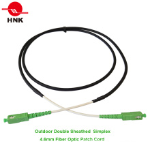 4.6mm Simplex Double Jackets Outdoor Fiber Optic Patch Cable